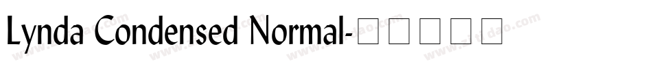 Lynda Condensed Normal字体转换